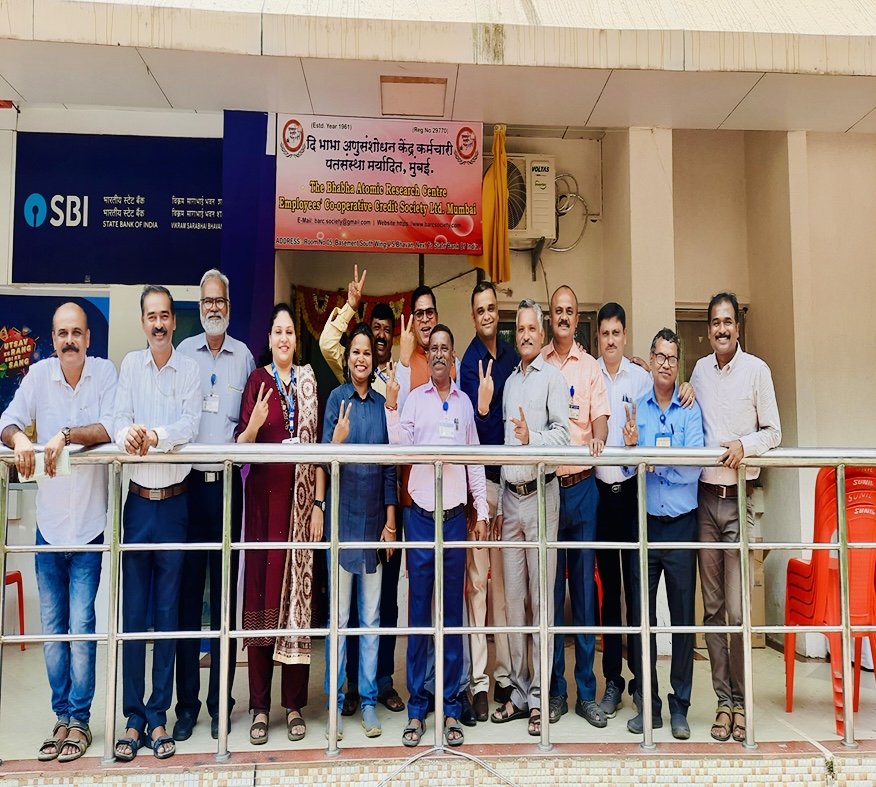 The Board of Directors and members at the inauguration of the institute's office at Vikram Sarabhai Bhavan.