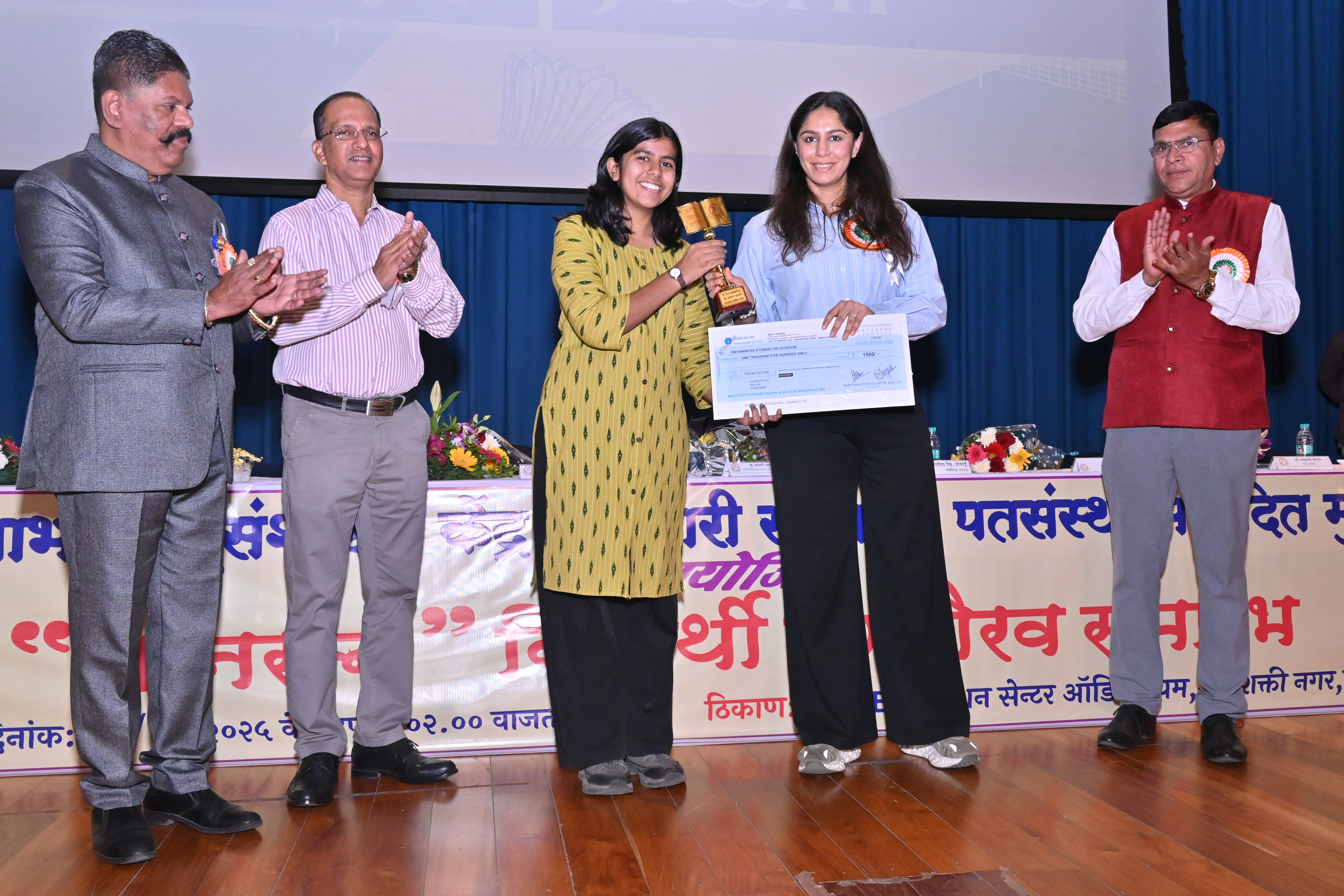 The event's speaker, Manasi Joshi, winner of the World Para-Badminton Women's Singles title.